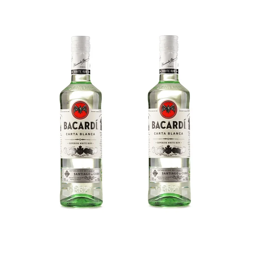 
BEST PRICE FOR WHITE LABEL 100% 750ML PREMIUM RUM WHITE BACARDI WITH 40% VOL. IN GIFT PACKAGING 