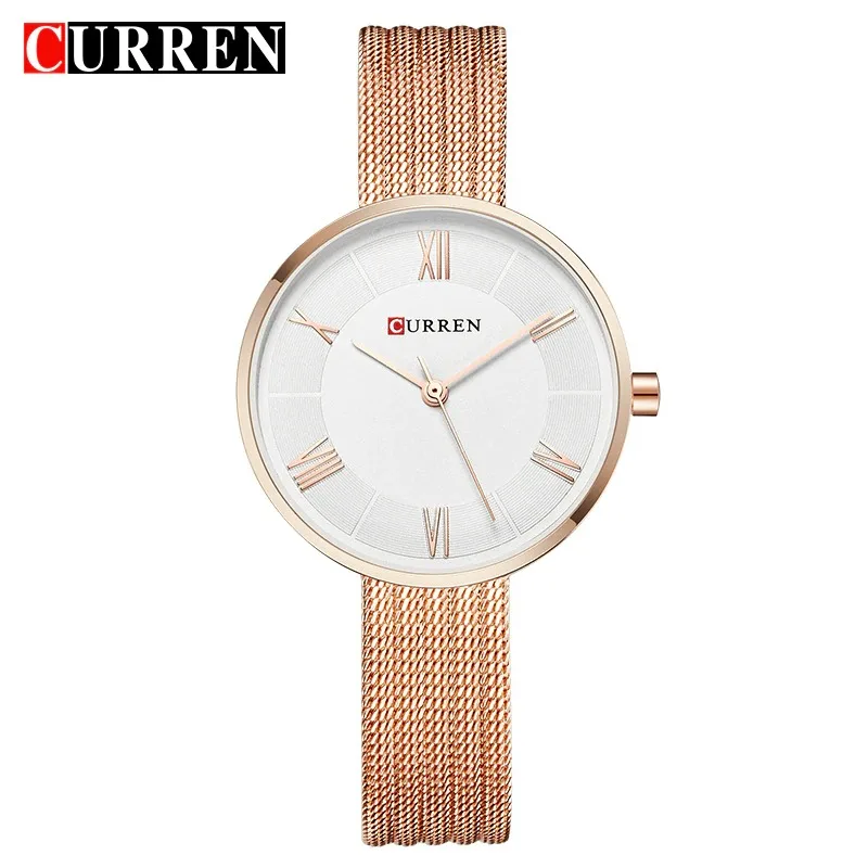 

CURREN 9020 Women Watches New Luxury Analog Stainless Steel Quartz Female Wristwatch Fashion Ladies Dress Clock reloj mujer