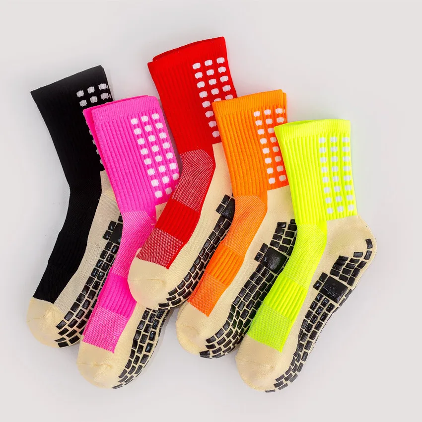 

Anti slip football grip socks custom athletic crew sports socks, Colorful