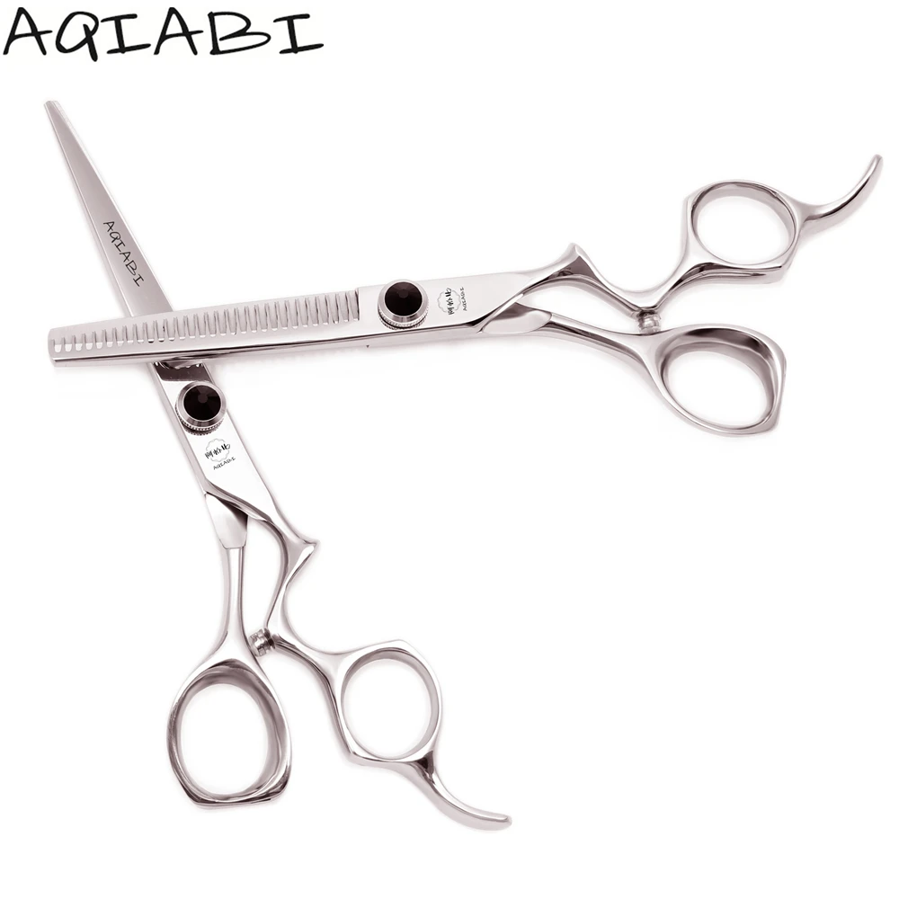 

Professional Hairdressing Scissors 5.5'' 6" AQIABI JP Steel Hair Cutting Scissors Thinning Shears Shiny A9016