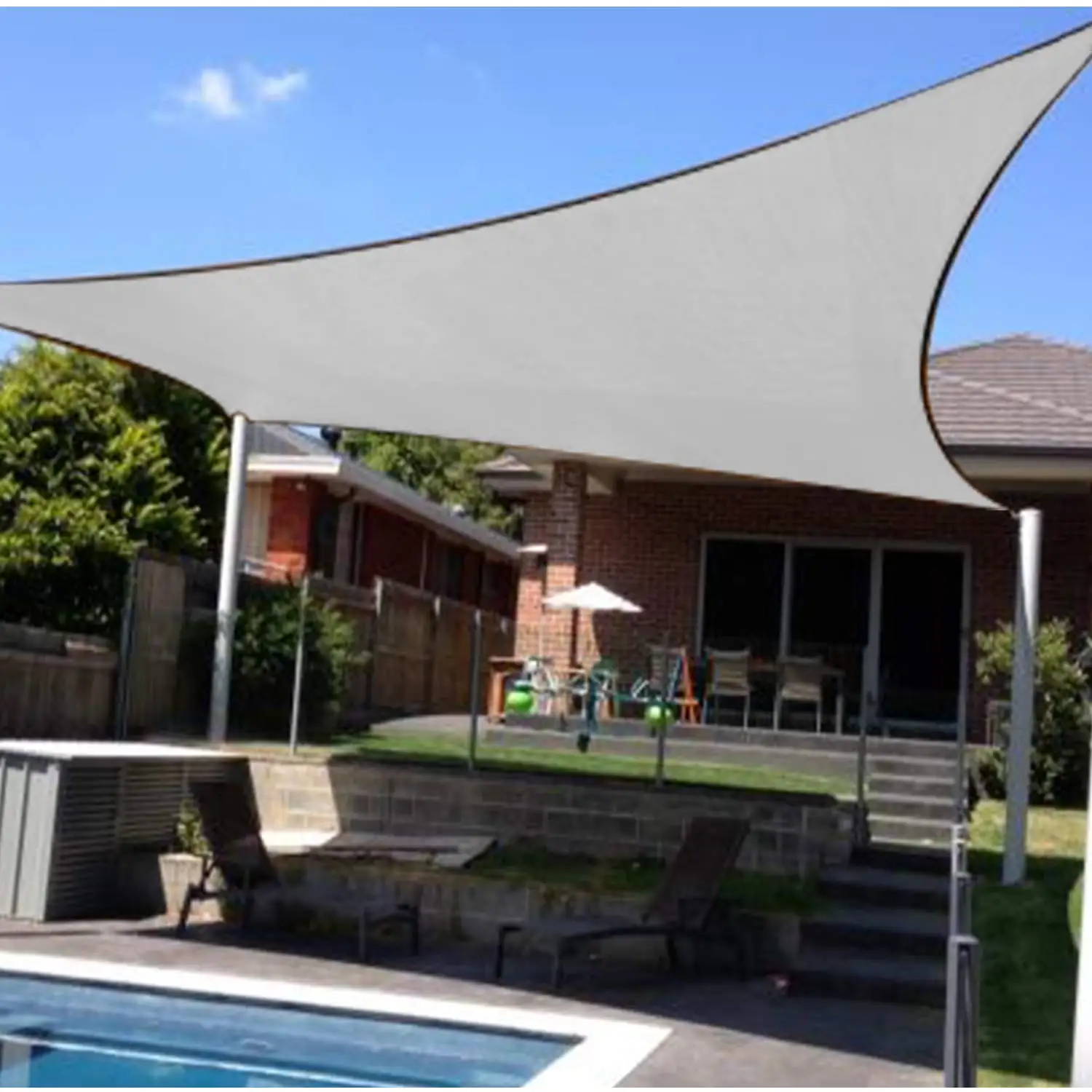 

New Outdoor Pergola Sun Shade Canopy Cloth Beach Garden Shade Netting Patio Pool Sun Shade Sail Net Sand Grey Black Green Blue