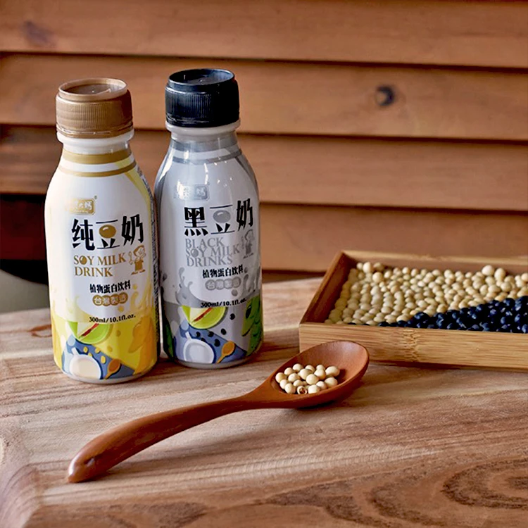 
300ml Taiwan instant PP plastic bottle black soybean drink 