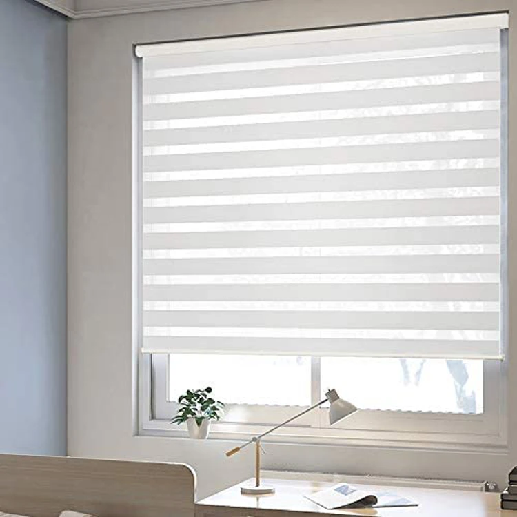 

Waterproof Indoor fabric zebra blinds for cordless Blackout Window zebra Shades, Vairous, custom made available