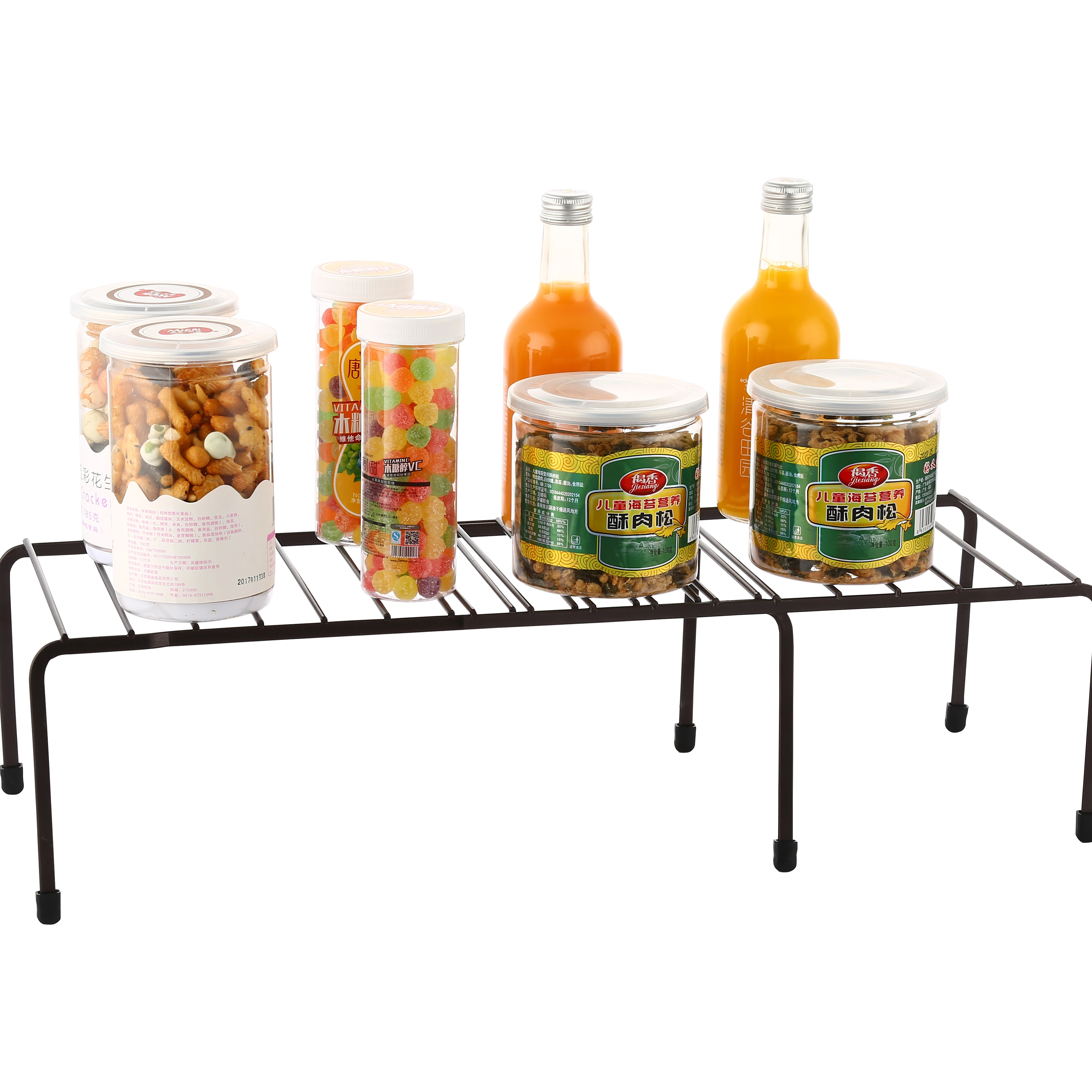 

Smart Design Cupboard Plate Dish Counter & Pantry Organizer OrganizationStacking Cabinet Shelf Rack