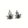 Beautiful Garnet Cufflink High Quality Blood Red Garnet & CZ 925 Sterling Silver Garnet Cufflink