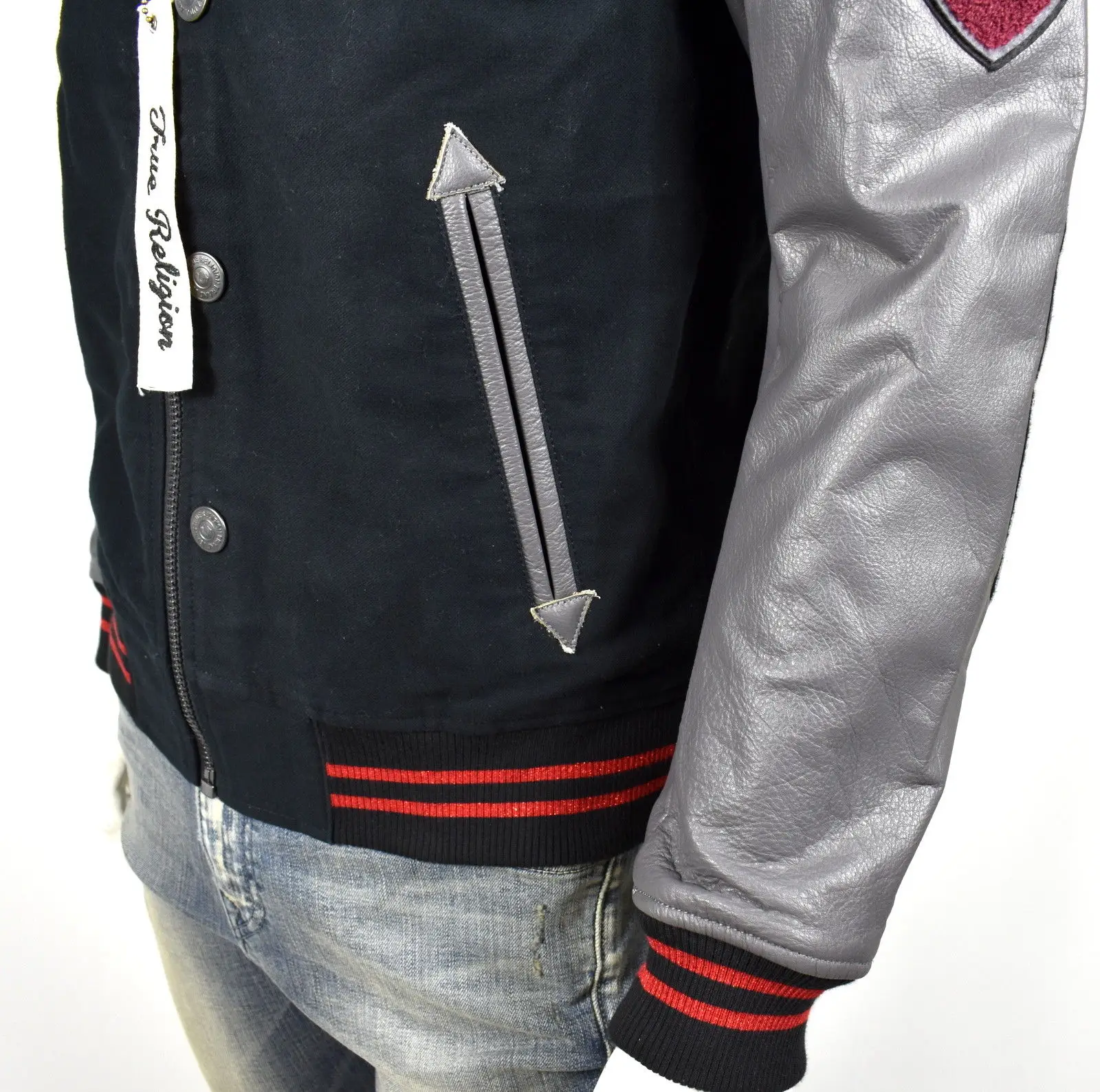 Top Quality Letterman Baseball Jacket Wool Body Cow Leather Sleeve