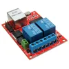 Taidacent Remote Cloud LAN Ethernet Relay Board Delay Switch TCP/UDP Controller Module Dual Ethernet Controlled Relay Board