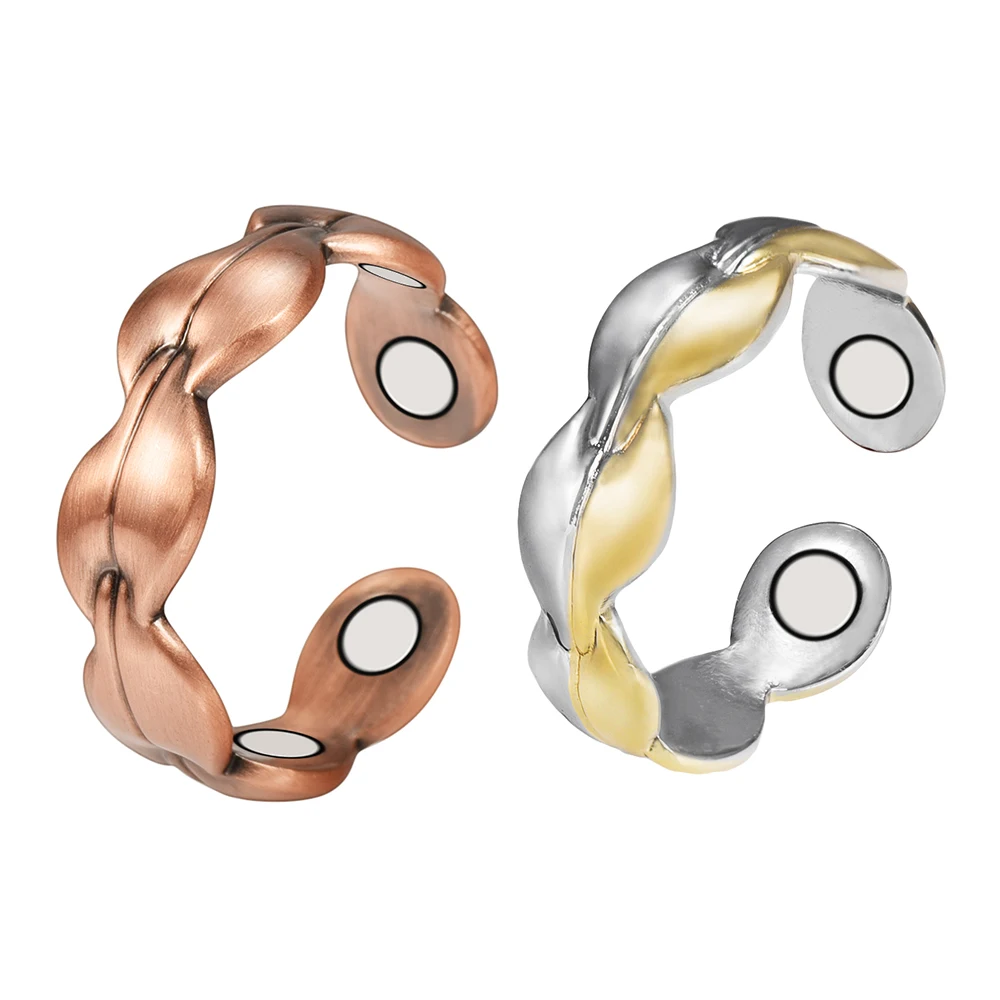 

Energinox Health Antique Copper Neodymium Magnetic Finger Ring For Woman