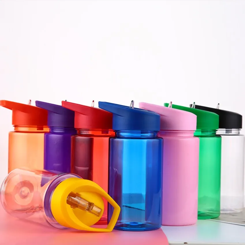 

12 OZ Kids Water Bottle plastic Kid Cup Leak Proof Sports Bottle bpa free kids cup bottle, Customized colors acceptable