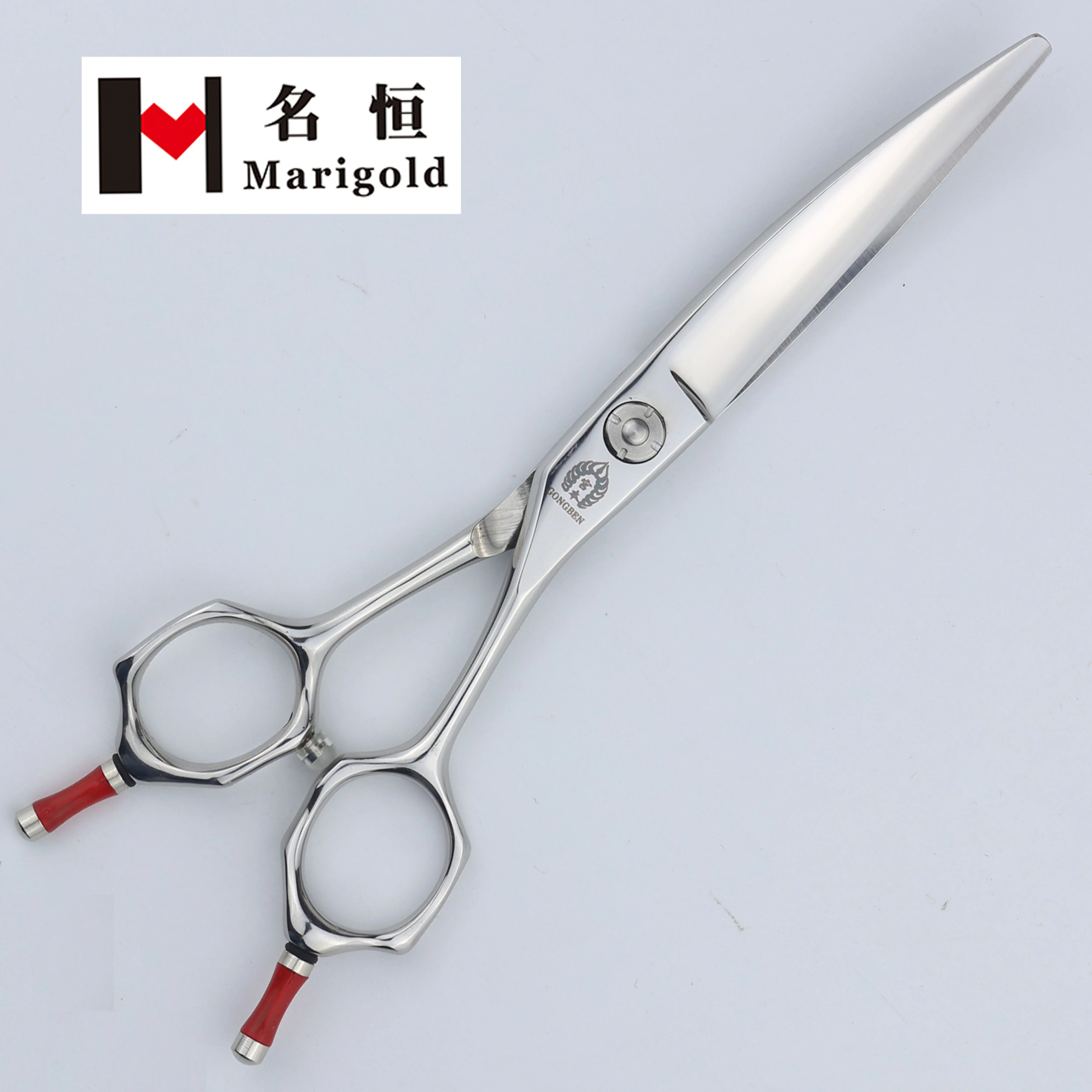 

Marigold 6 inch barber station scissors for hair cutting japanese hairdressing scissors 440c, Silver