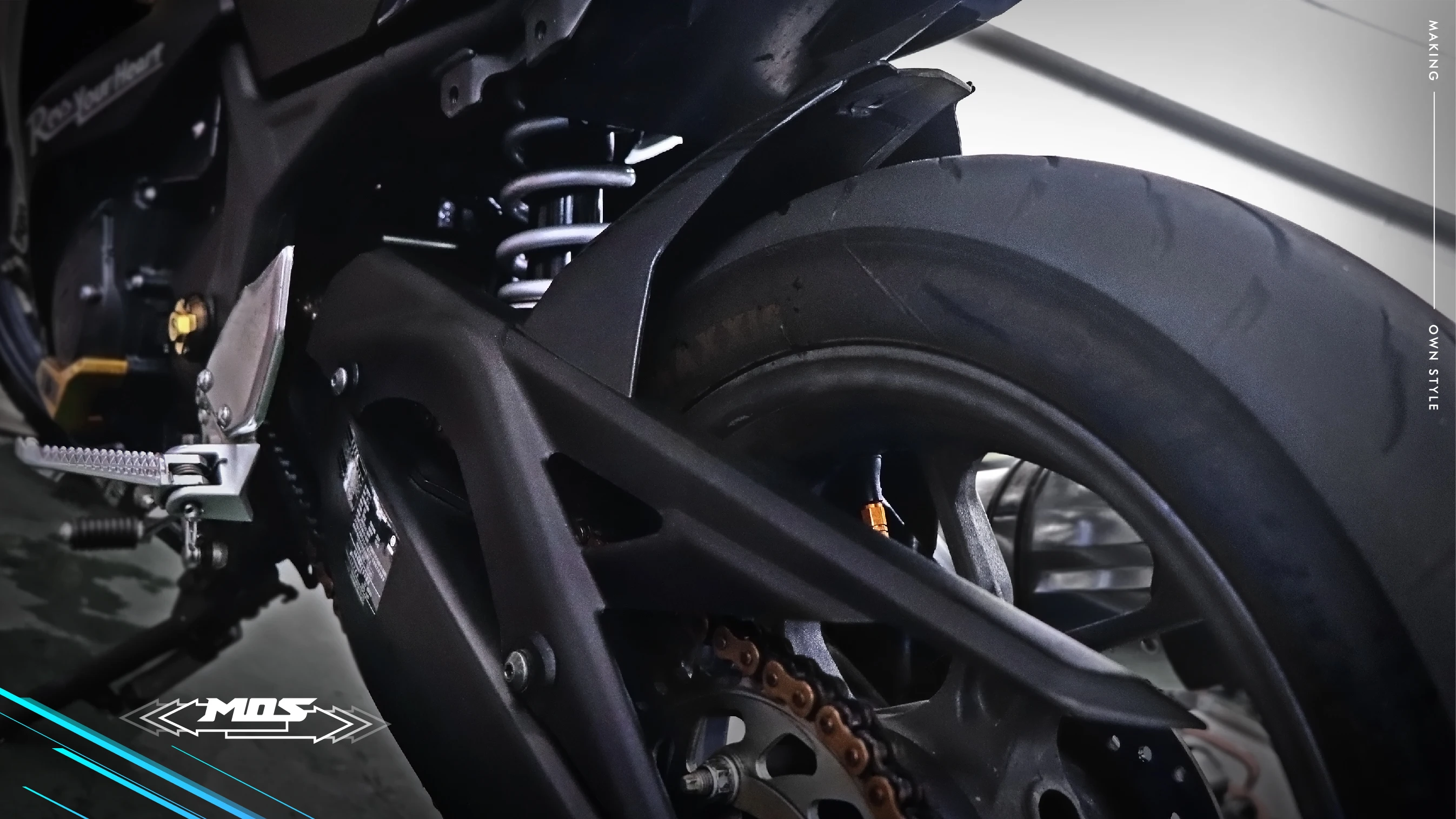 MOS Rear Fender for Yamaha YZF-R3 YZF-R25 MT-03 MT-25 (2015-2020 ...