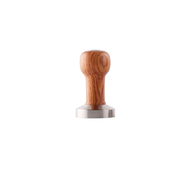 

wholesale tamping wooden coffee tamper tool stand espresso 51mm tamper station 304 steel 51 mm coffee tamper, Wood