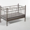 Best Quality Metal Baby Cot Bed/70x140/Brown