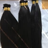 Super double straight bulk no short hair same length full at tips hair extension