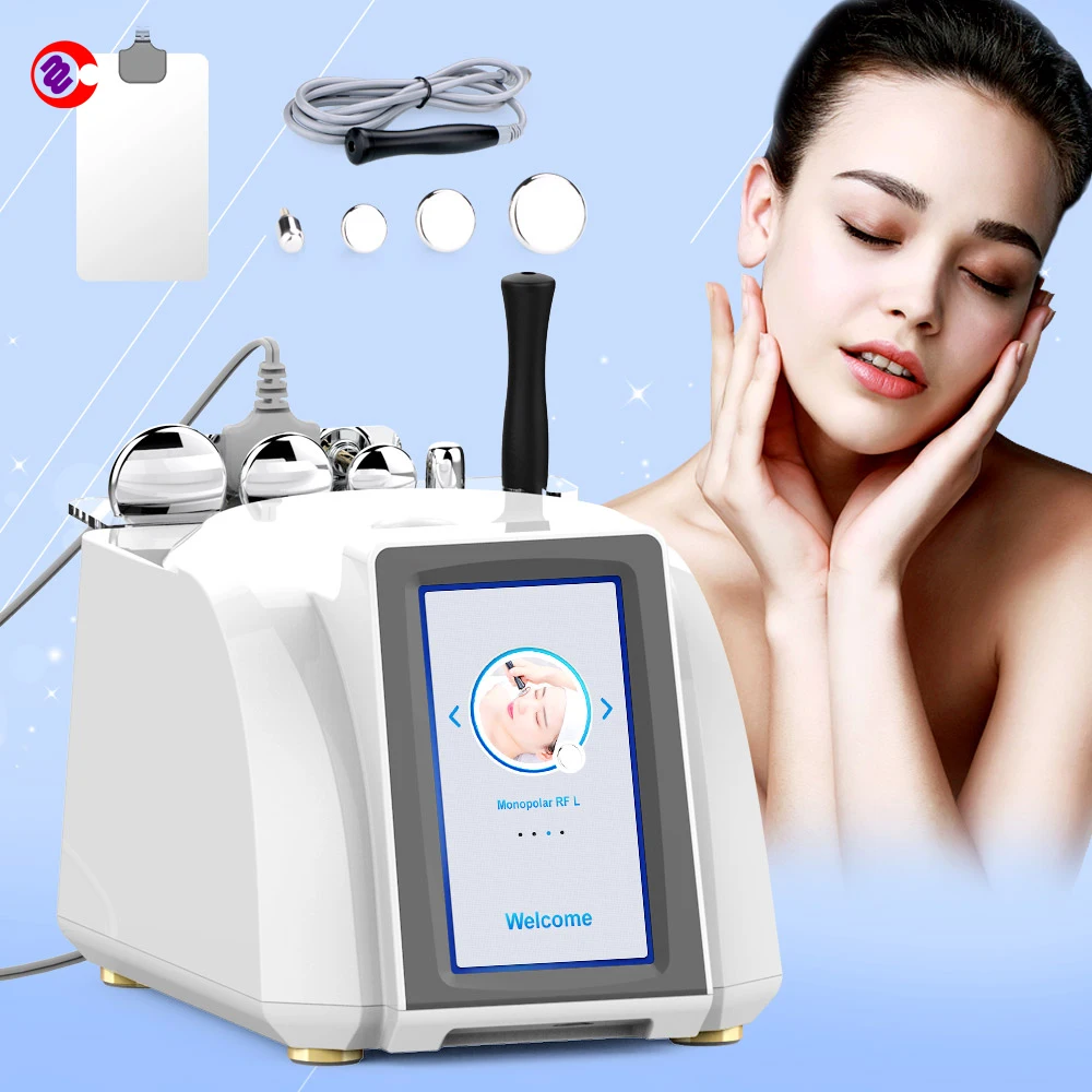 

Hot Seller Portable Monopolar RF Radio Frequency Skin Tightening Face Body 4 Tips Device Wrinkle Removal Facial Massage Machine