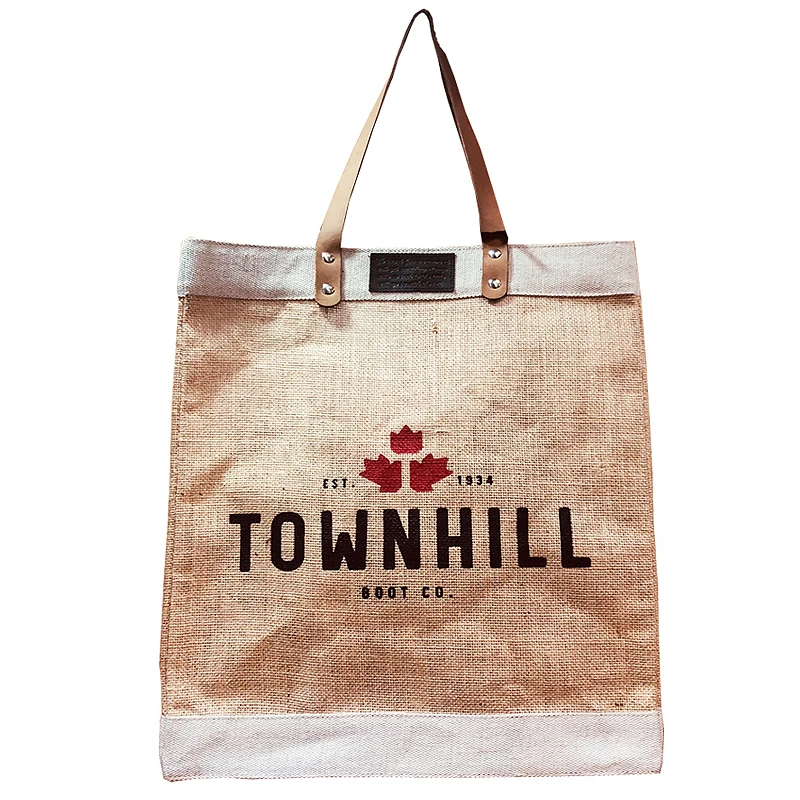 Shopping Jute Tote Bag Inexpensive Cheap Carry Customizable Gift Beach