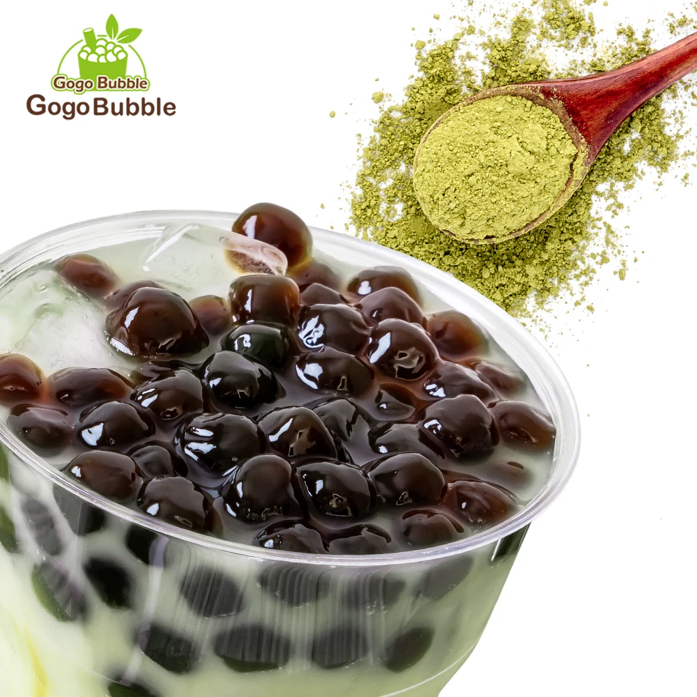 

Shipping Included SAMPLE 2 boxes Black Tea+Matcha Flavor Most popular Pearls Tapioca