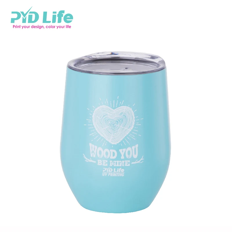 

Personality UV Print Wine Tumbler Stainless Steel Coffee Tumbler Wholesale White Logo, Colored