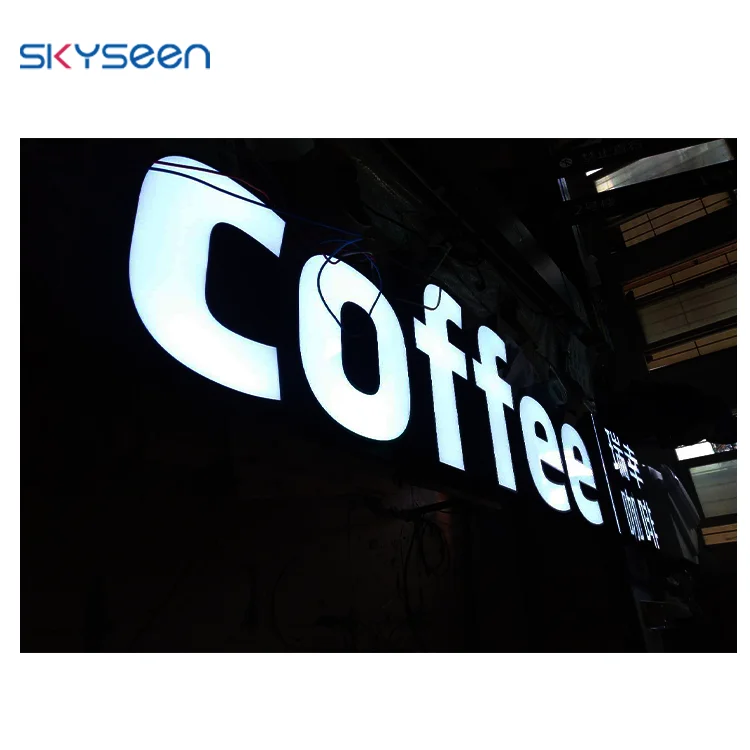 Easy To Use Coffee Brand Logos Signage_Material