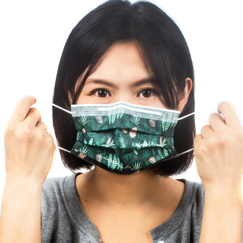 cartoon nonwoven face mask earloop head string disposable face