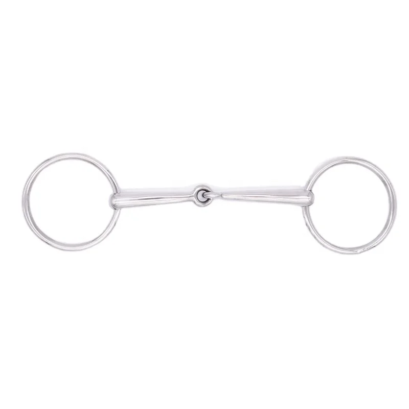 

In Stock Horse Equestrian Bradoon Purpose Comfortable loose Ring Snaffle stainless steel horse mouth bits western bit