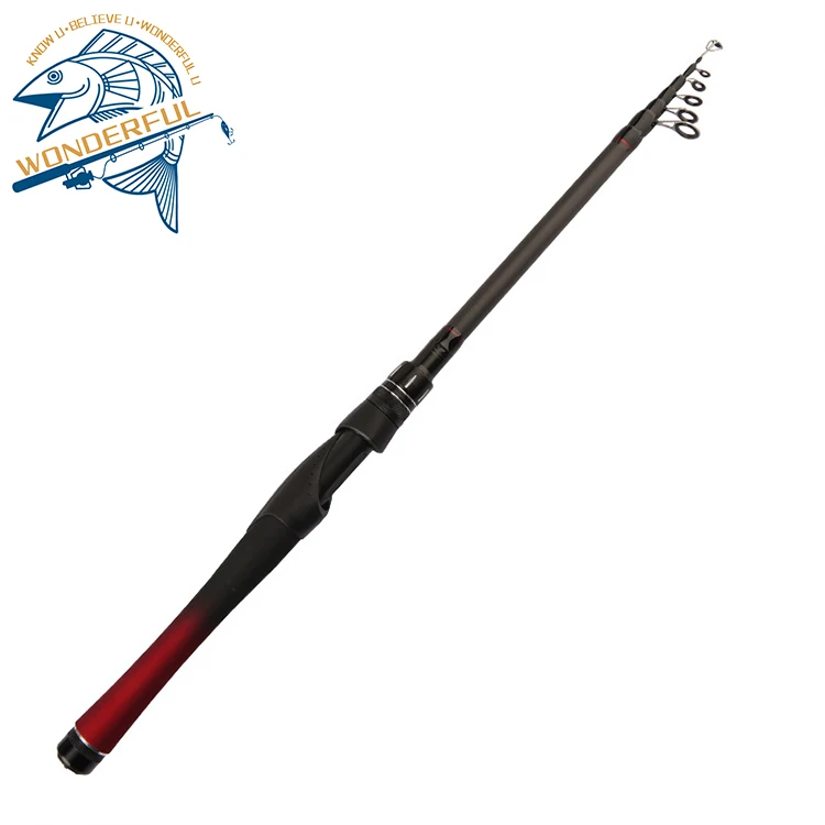 

Hard Carbon Portable Spinning Casting Telescopic Fishing Rod For Freshwater, 1colors