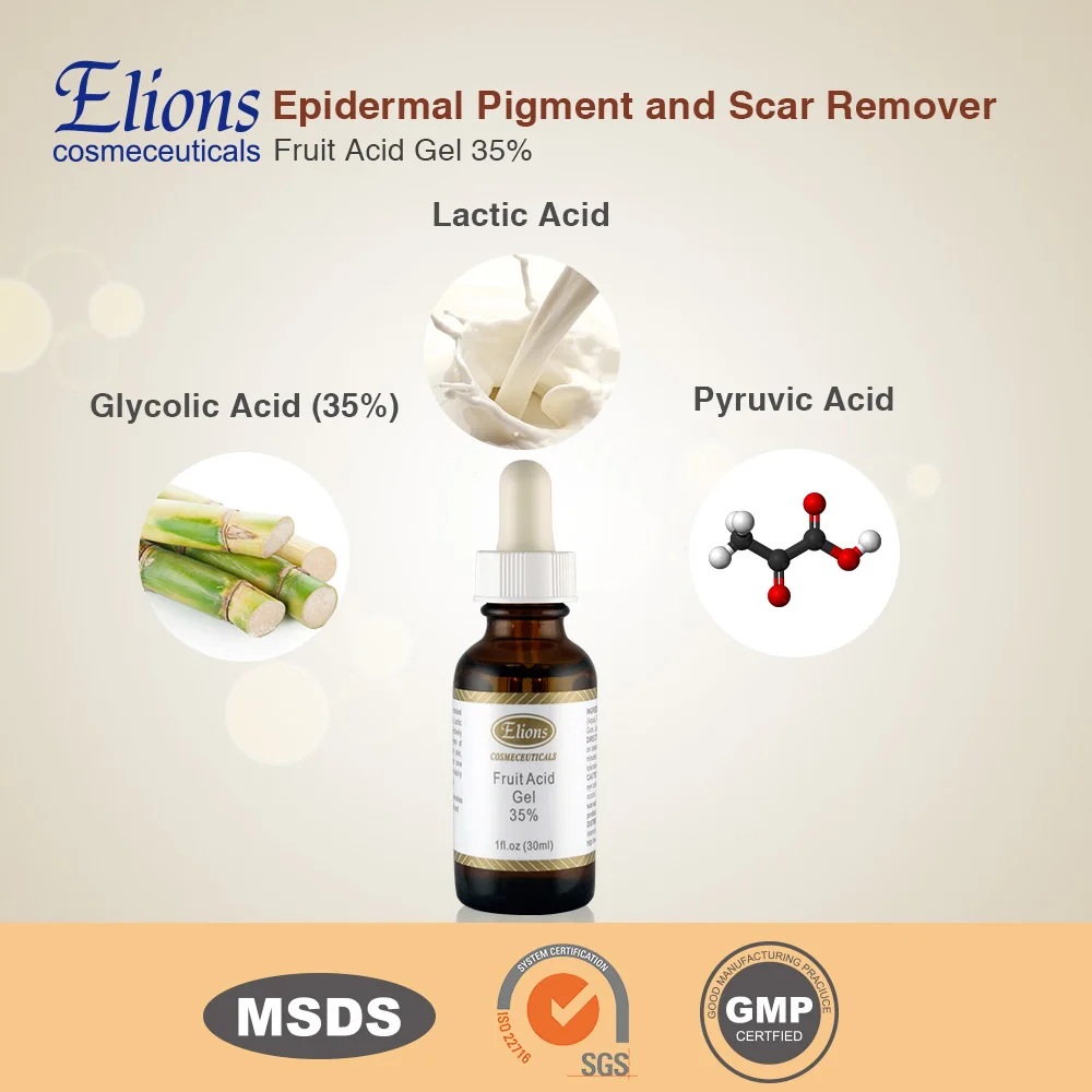 Potent Chemical Peeling Improve Skin Texture 35% Glycolic Acid Lactic ...