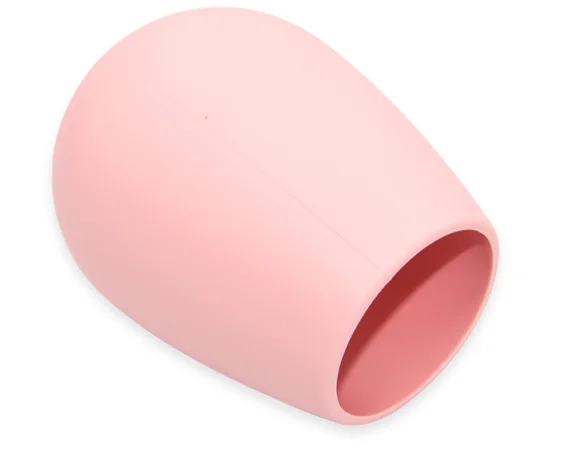 

unbreakable reusable party drink glass silicone wine cup, Pink