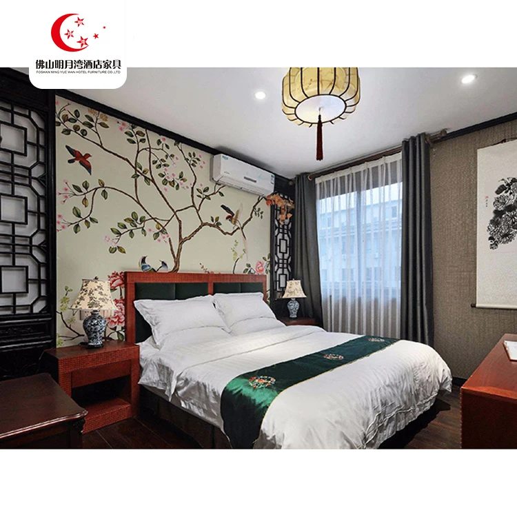 
Customized Simple Twin Bedroom Set Hotel Apartment Furniture 