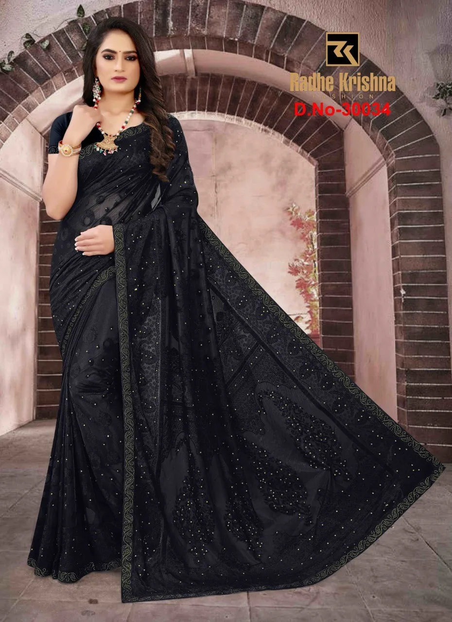 Beautiful Navy Blue And Silky Fancy Designer Party Wear Saree | Latest  Kurti Designs