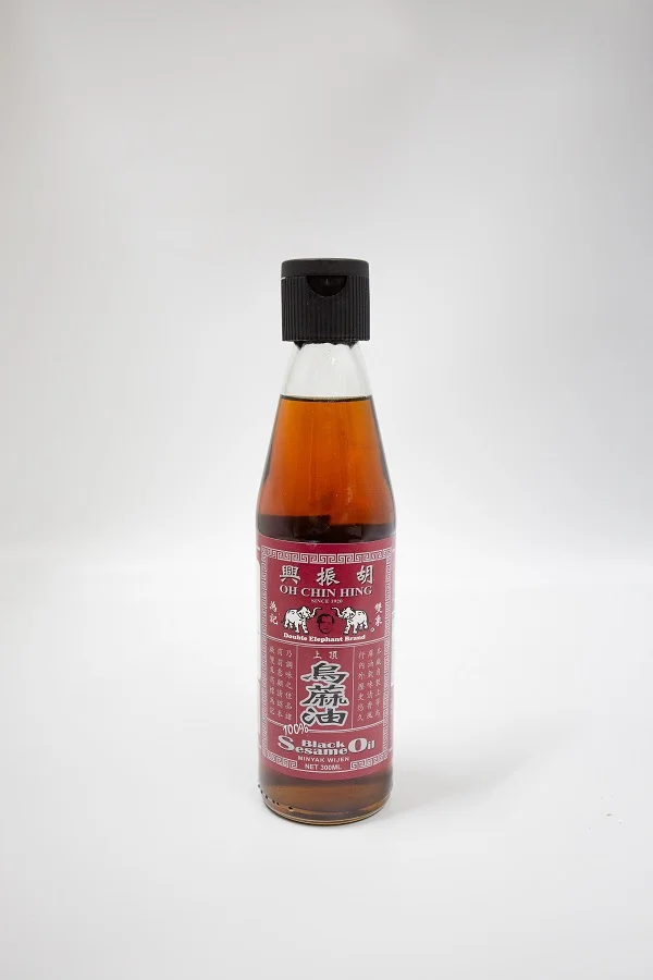 Hot Bulk Sales Oh Chin Hing Black Sesame Oil In 300ml Packaging Made Of Good Quality Roasted