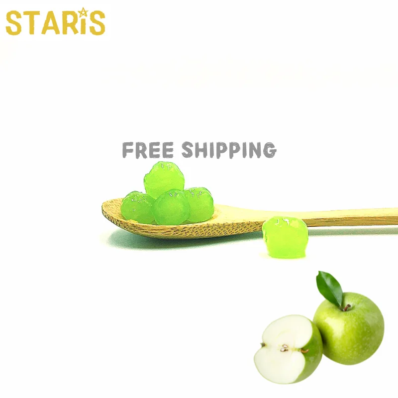 

[Sample order]FREE SHIPPING green apple boba taiwan pearl tapioca halal