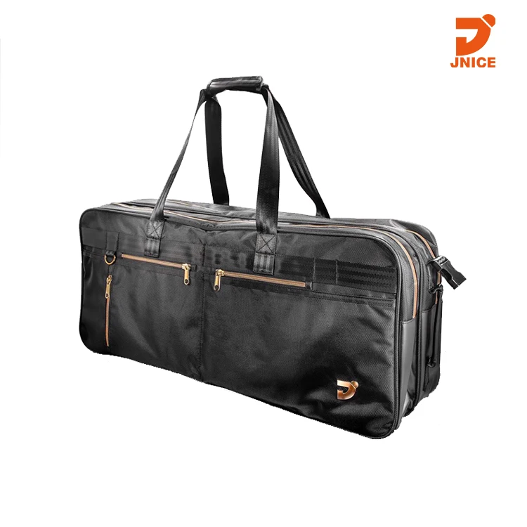 

Trendy high quality badminton racket sports handbag backpack shoulder bag with large capacity from JNICE SPORTS, Black