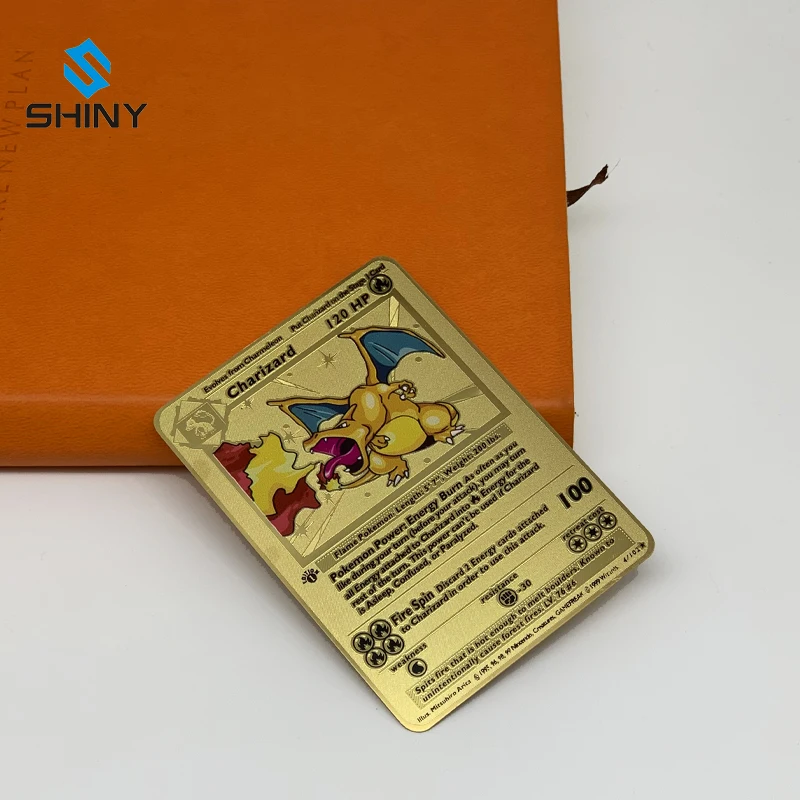 

Pokemon Base Set 1999 Tcg Golden Gold Charizard Card Collectors Item