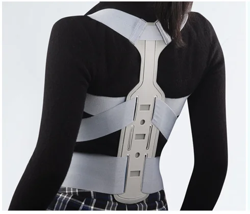 

Top seller poster corrector waist trainer adjustable back trainer brace support posture corrector belt, Black