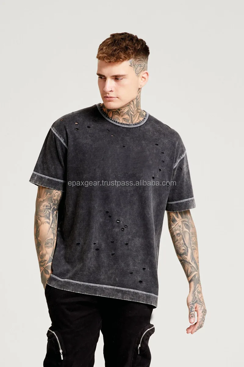 acid wash t shirt mens