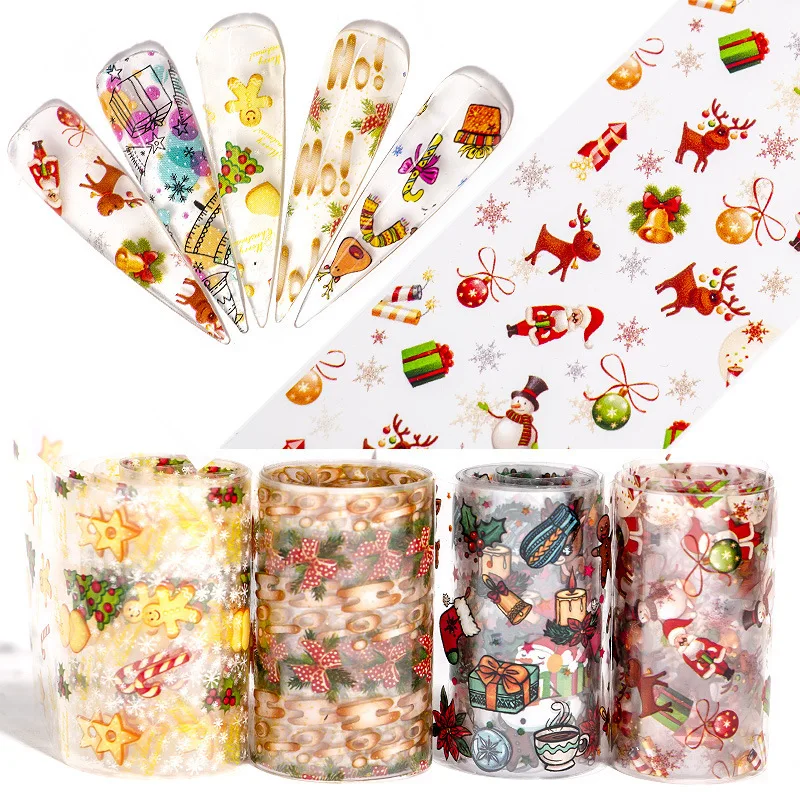 

New chrismas nail transfer foil foil nail