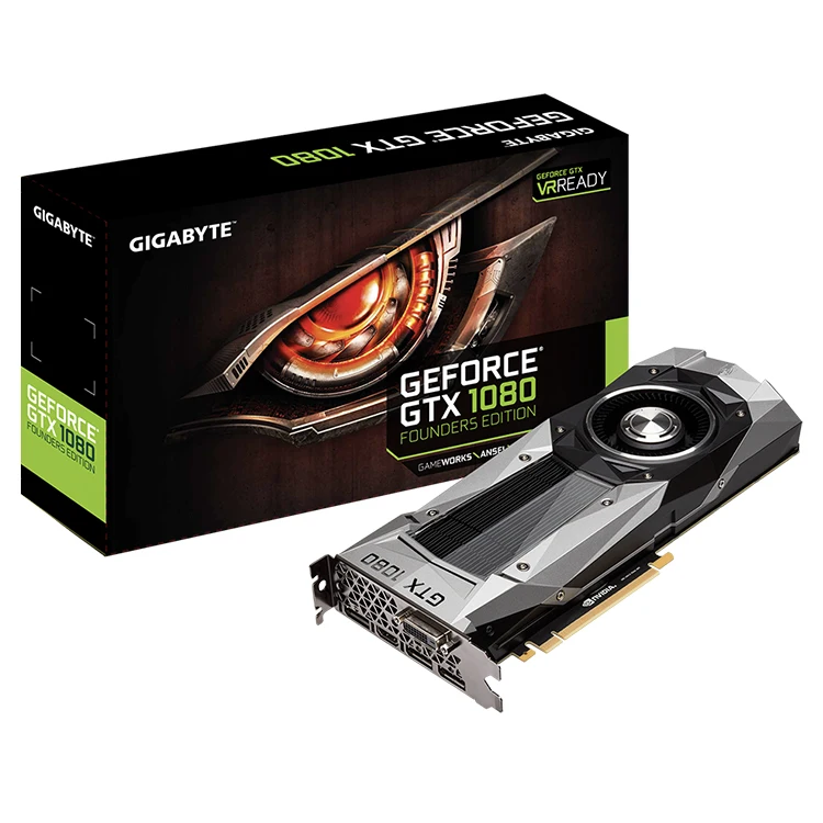 

GIGABYTE NVIDIA GeForce GTX 1080 Founders Edition 8G Used Graphics Card with 8GB 256 bit Memory