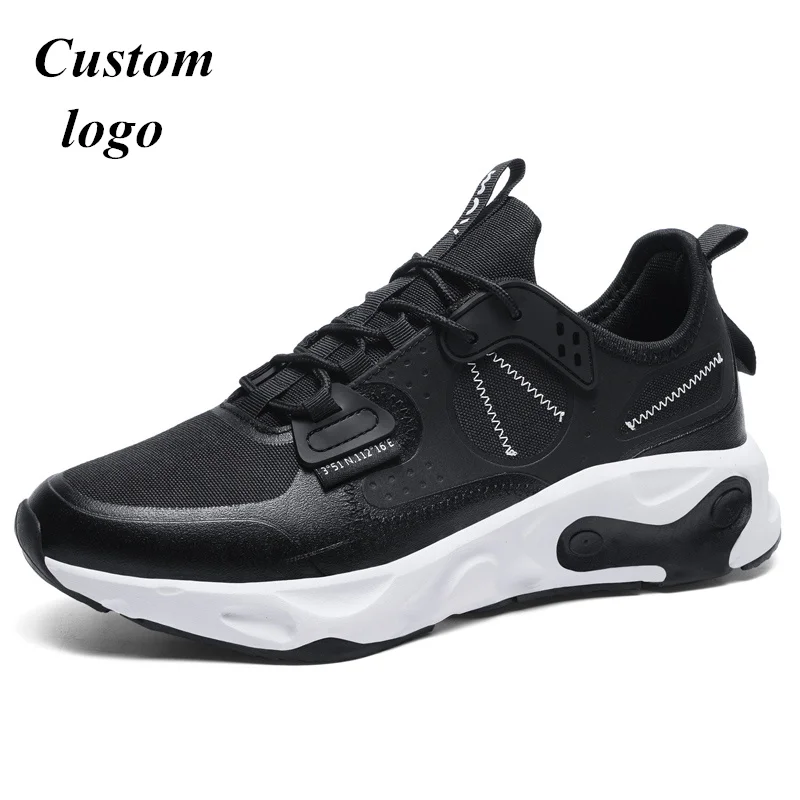 

Wholesale Fashion Trend Men's Casual lace-up Flat shoes Outdoor men running shoes No-slip Sneakers Men Sport shoes