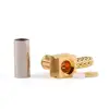 MCX male connector crimping type 50 Ohm right angle