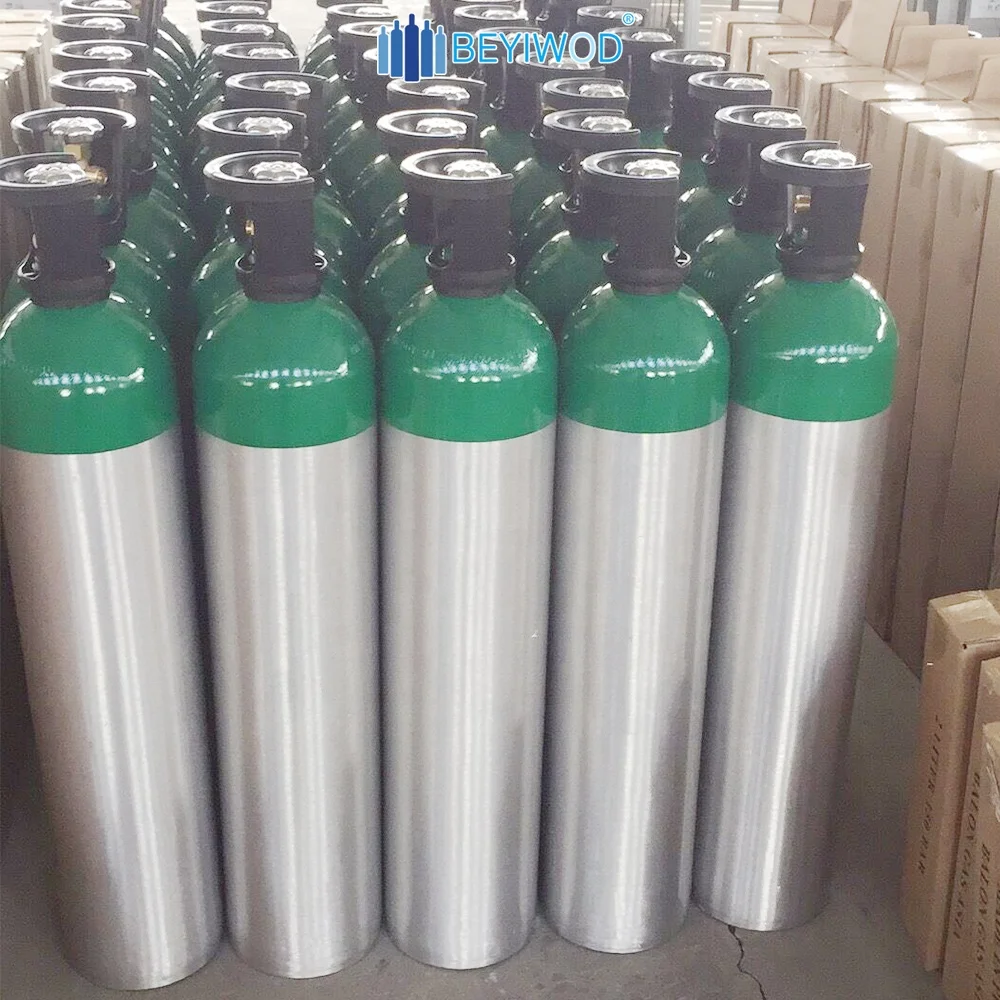 
DOT3AL /ISO7866 Standard aluminum oxygen cylinder ,portable medical oxygen cylinder, 150bar 200bar aluminum cylinder for oxygen  (62021256053)