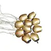 Gold rustic heart small mini cow bell metal small cowbells crafting supplies