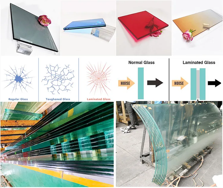1 Inch Thick Glass Tempered Laminated Glass Hs Heat Strengthened Semi