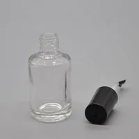 

15ML Portable Nail Polish Varnish Empty Bottle Make-up Container with Brush Transparent antique nail polish bottle