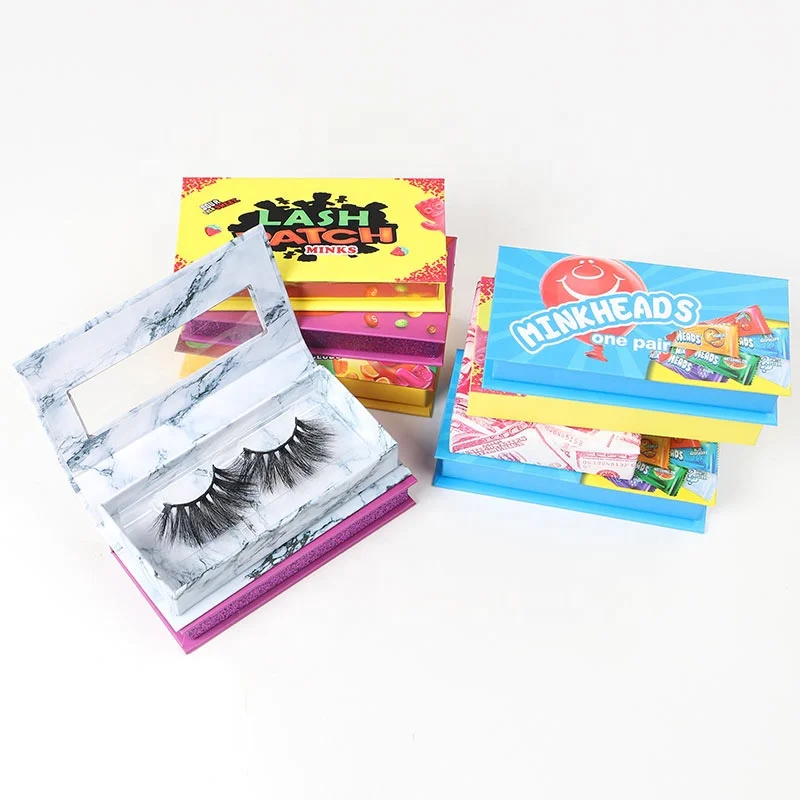 

lashes natural wispy fluffy 18mm and 25mm 100% real mink eyelashes wholesale vendor custom packaging box and logo other lashes