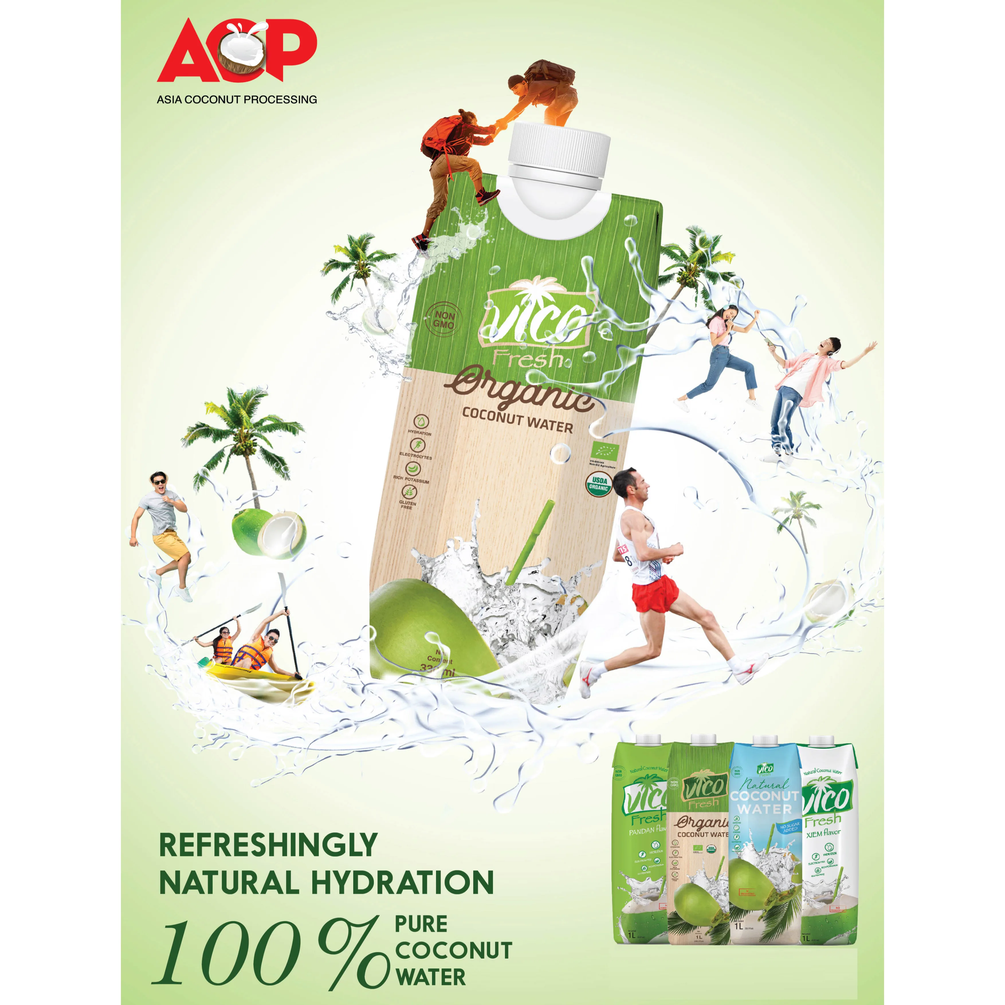 
Natural UHT Coconut Water - 1000ml and 300ml pack - PRIVATE LABEL AVAILABLE 