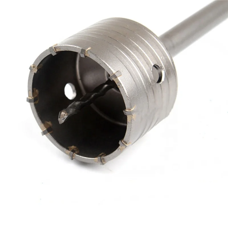 
50m hole saw 18*400mm Sds Plus Shank Hole Saw Cutter Concrete Cement Stone Wall Drill Bit With Wrench 