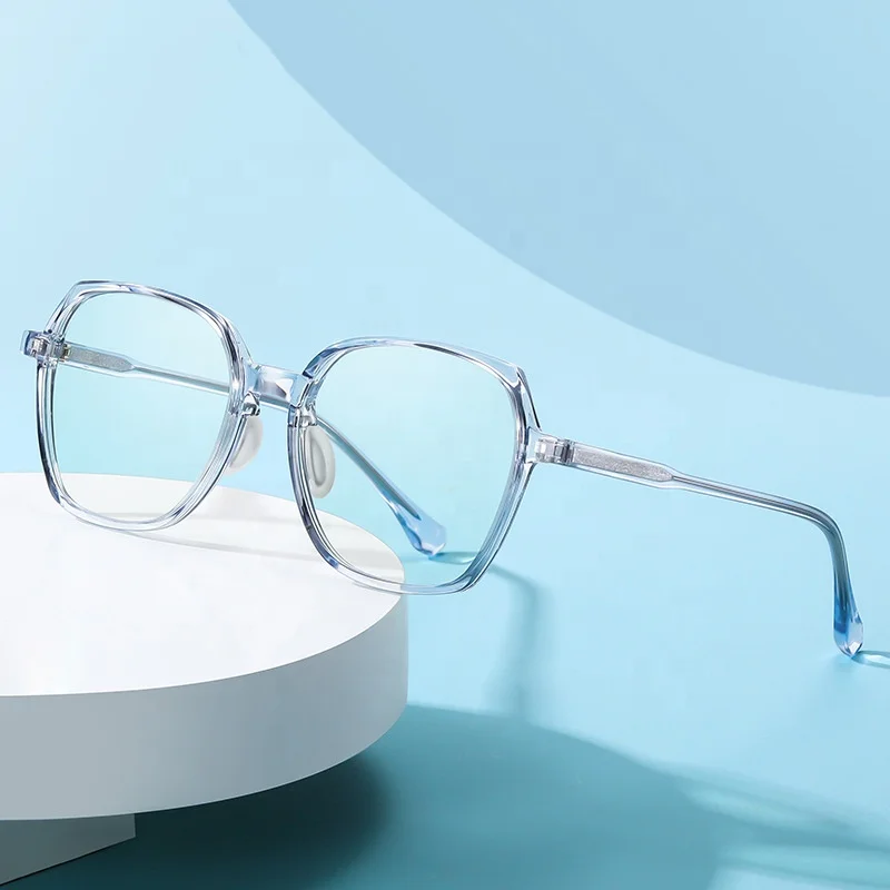 

Eyewear 208 New Style Acetate CP Injection Spectacle Frames TR90 Square Big Frame Eyeglasses Anti Blue Light Optical Glasses