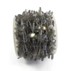 Sterling Silver Beaded Rosary Chain Labradorite Gemstone Bulk Wholesale Handmade Jewelry Making