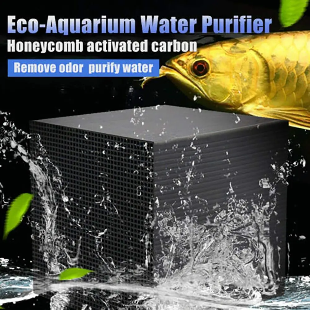 

Eco-Aquarium Water Purifier Cube Filter Activated Carbon Ultra Strong Filtration and Absorption for Aquarium,Ponds,Fish Tank, Wa